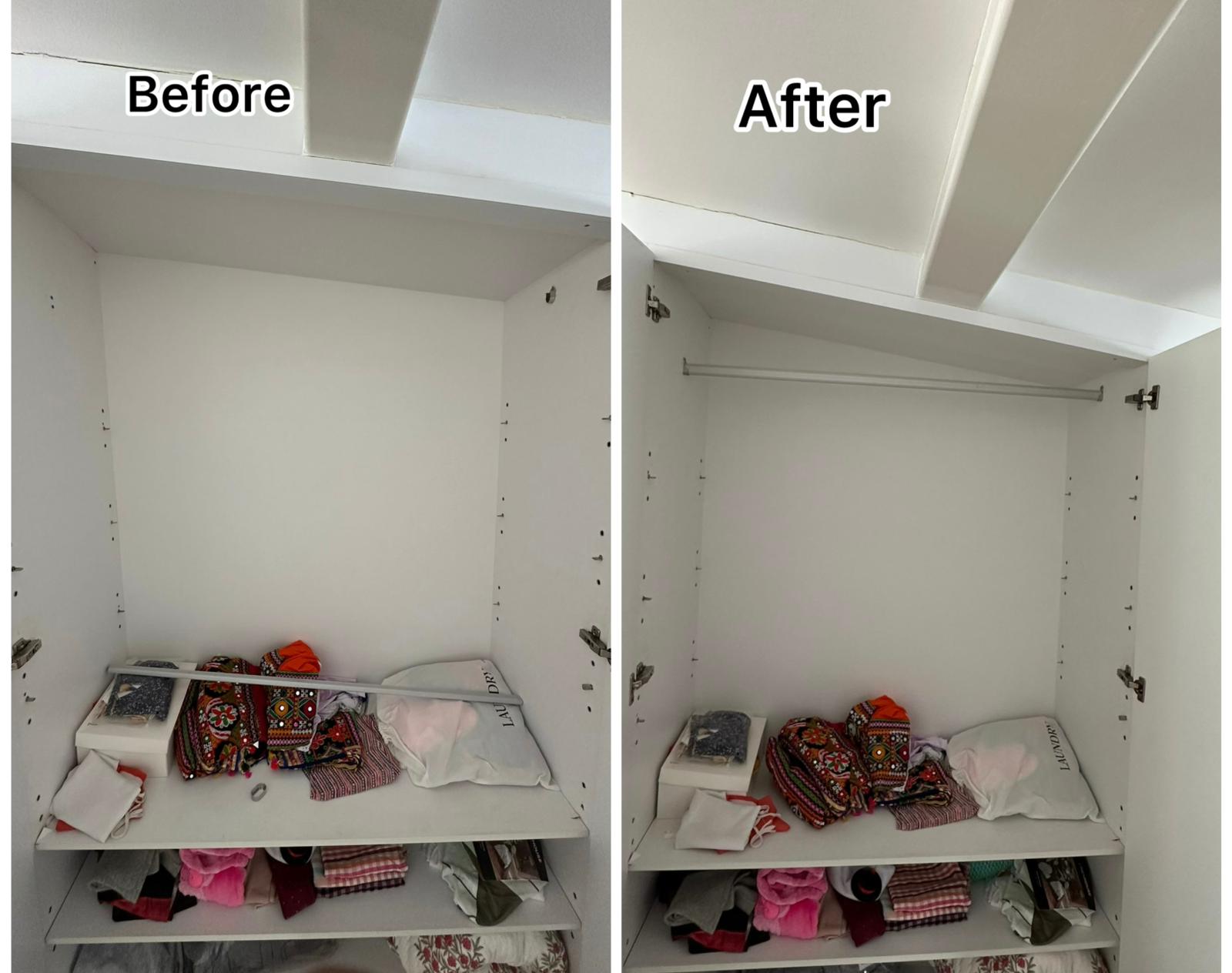 Maximizing Space: Expert Closet Organization & Hanging Rod Installation in Singapore